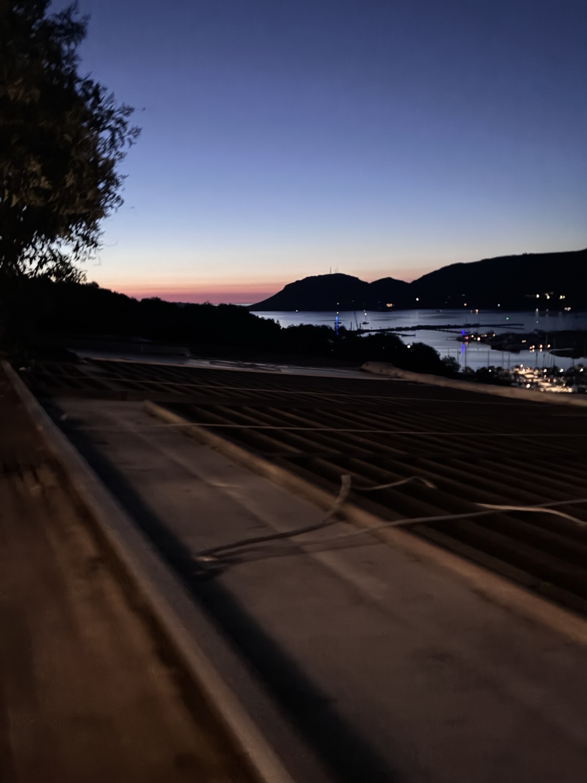 Vue du golfe de Porto-Vecchio au crépuscule